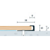 Ukončovací profil vŕtaný 30x10mm, hrúbka 7mm